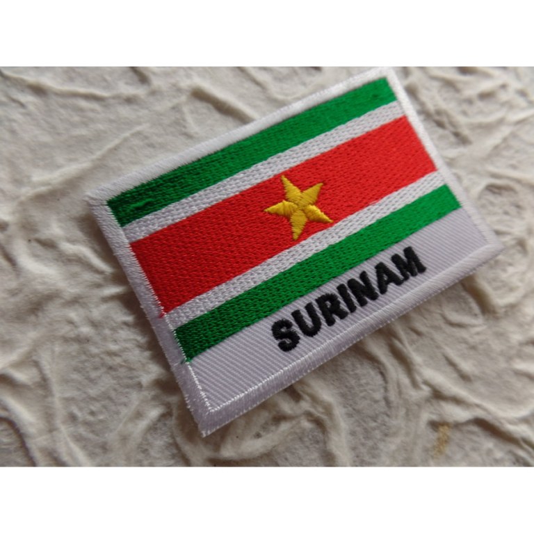 Ecusson drapeau Surinam