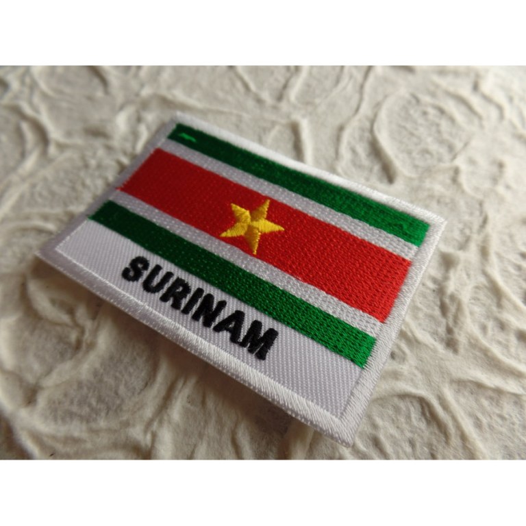 Ecusson drapeau Surinam