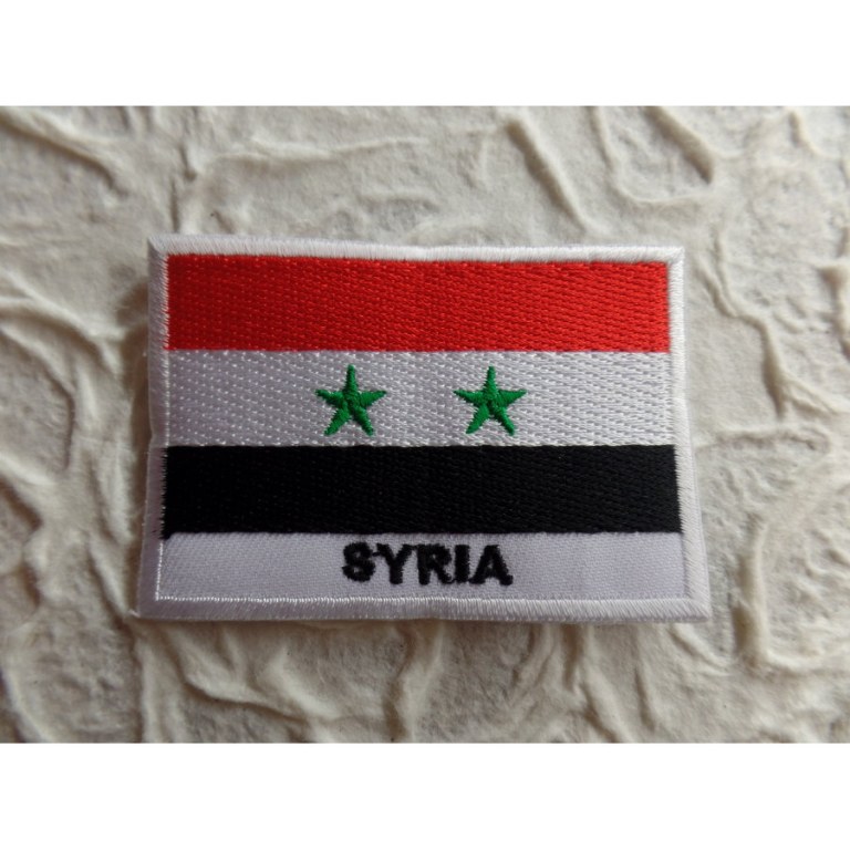 Ecusson drapeau Syrie