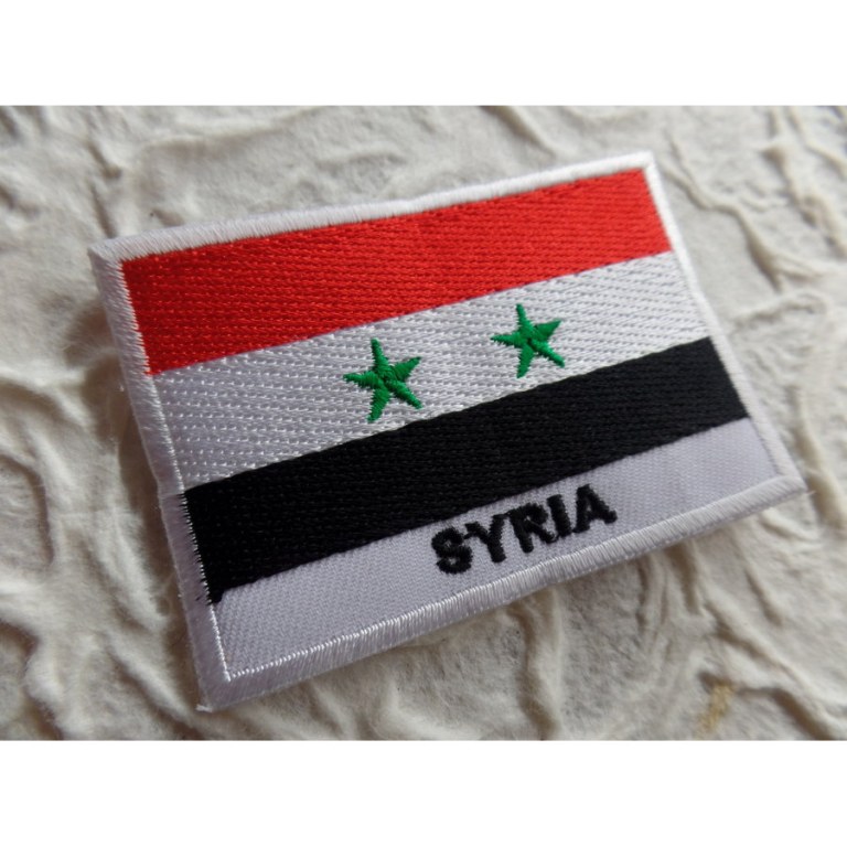 Ecusson drapeau Syrie