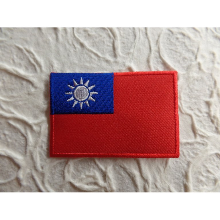 Ecusson drapeau Taiwan