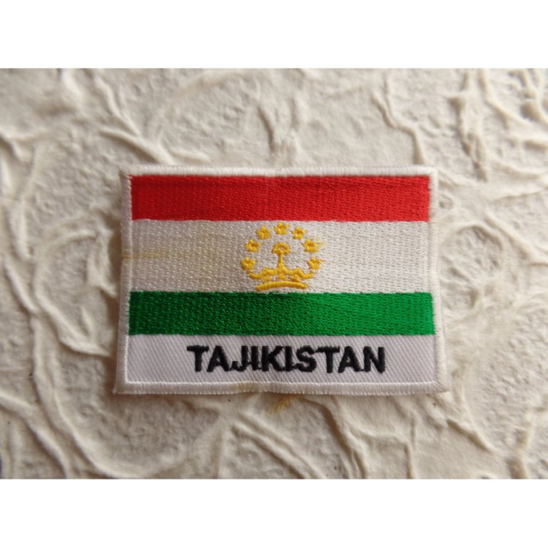 Ecusson drapeau Tadjikistan 