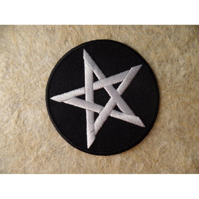 Patch pentacle blanc