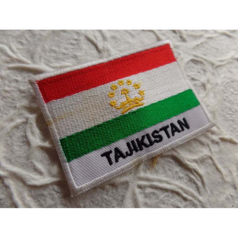 Ecusson drapeau Tadjikistan 