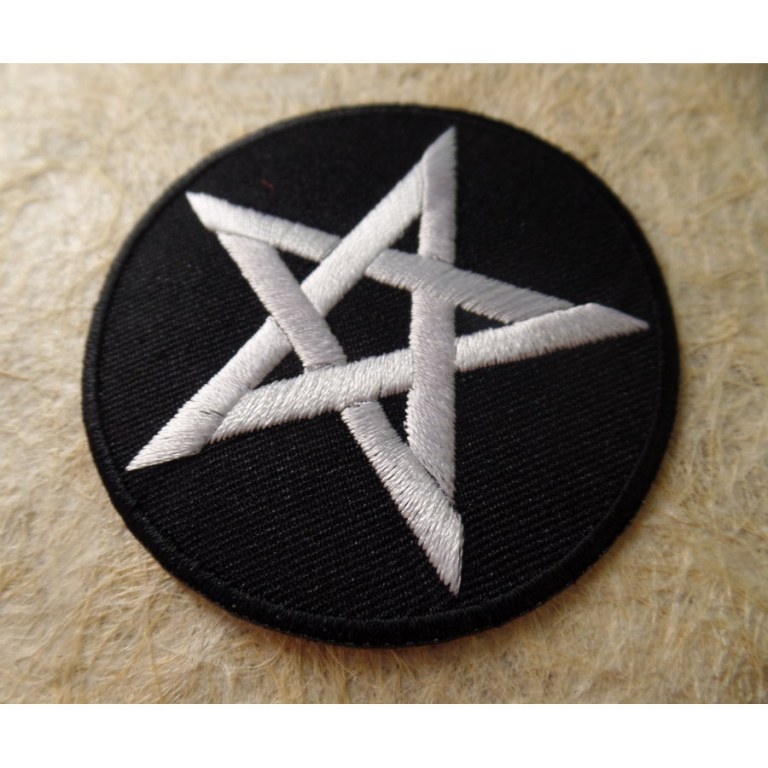 Patch pentacle blanc