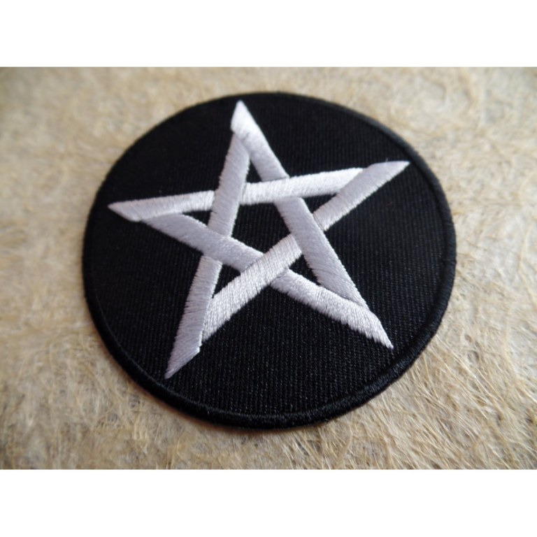 Patch pentacle blanc