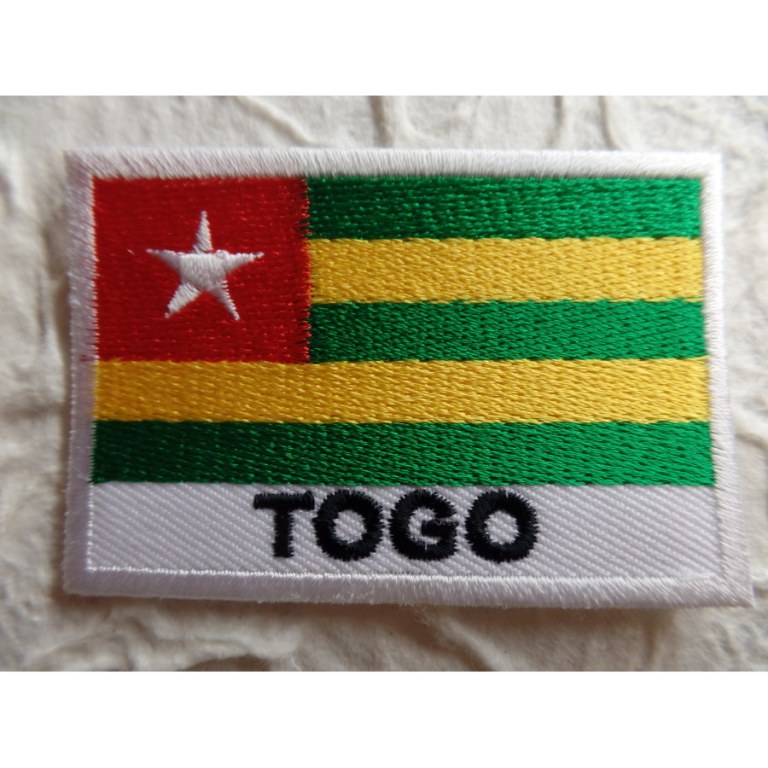 Ecusson drapeau Togo