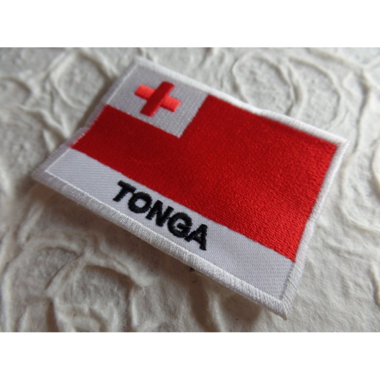 Ecusson drapeau Tonga