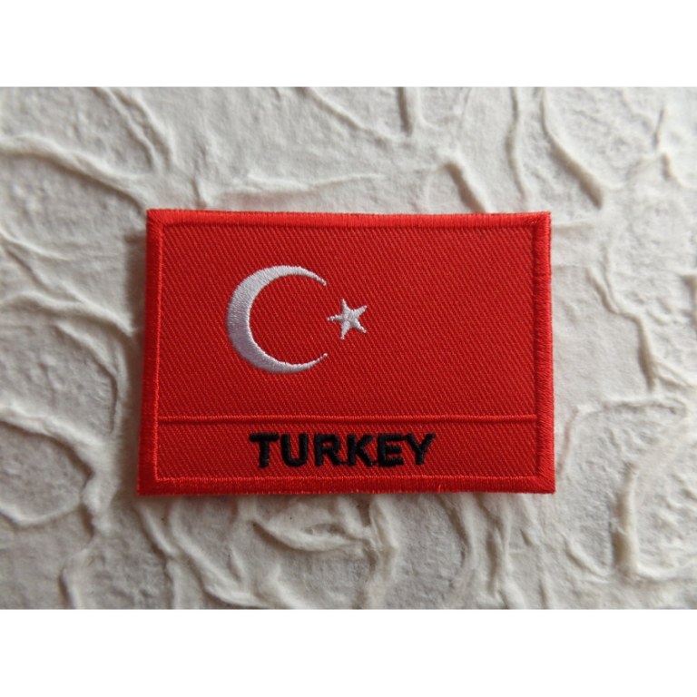 Ecusson drapeau Turquie