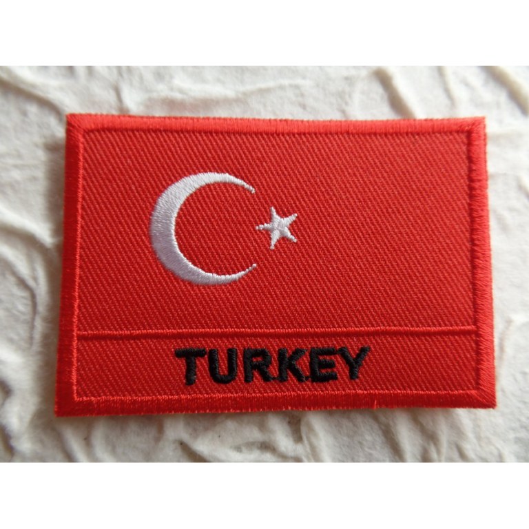 Ecusson drapeau Turquie