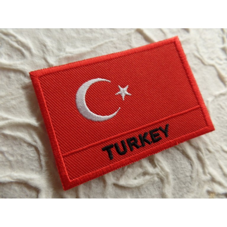 Ecusson drapeau Turquie