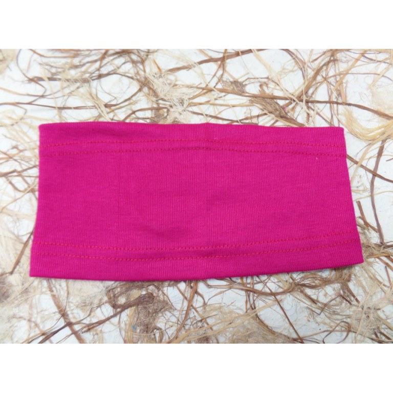 Bandeau uni rose fuschia 