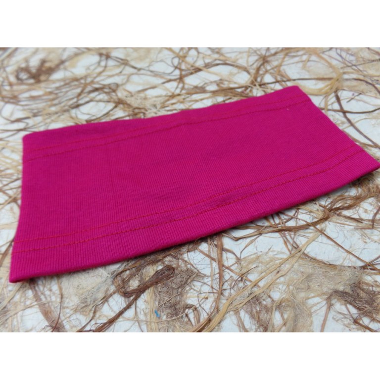 Bandeau uni rose fuschia 