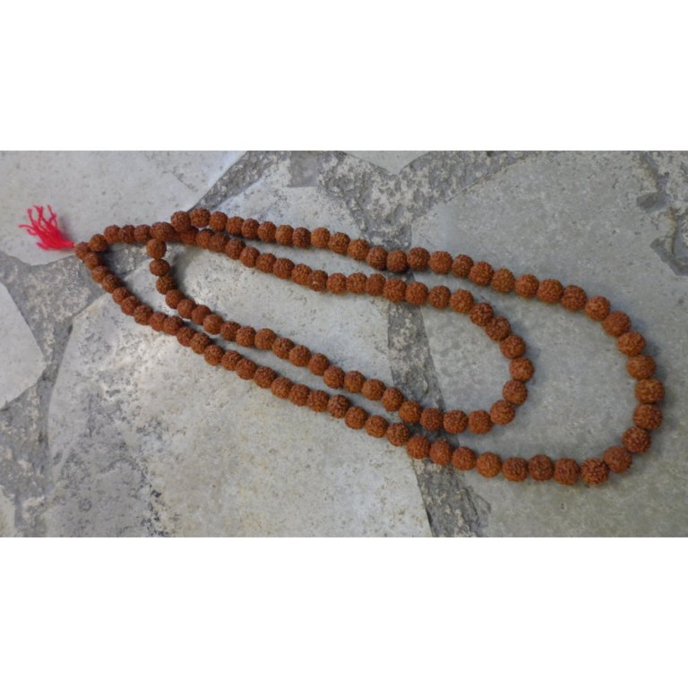 Mala 108 perles 1.3 Rudraksha