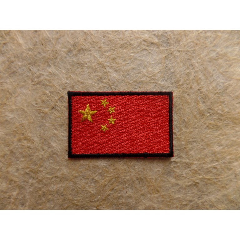 Ecusson drapeau de la Chine