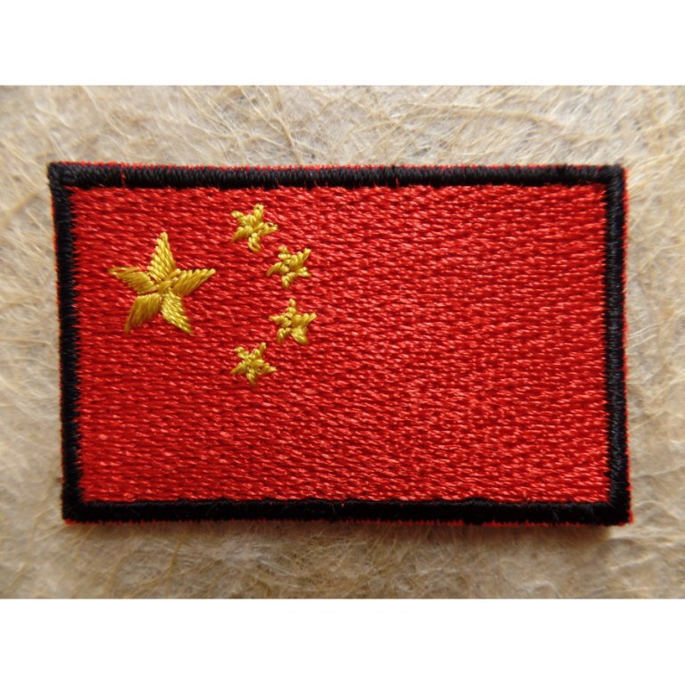 Ecusson drapeau de la Chine