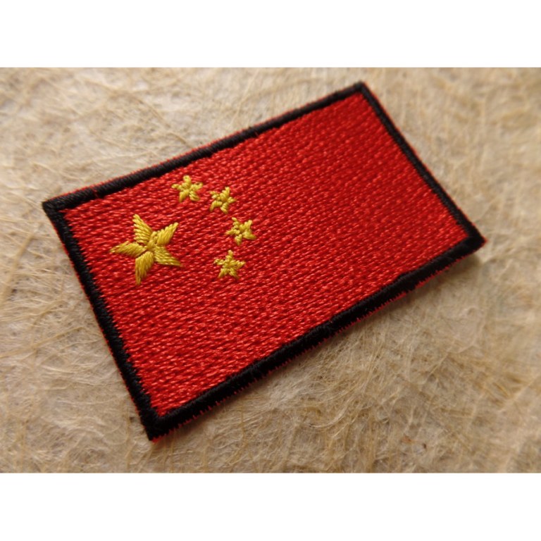 Ecusson drapeau de la Chine