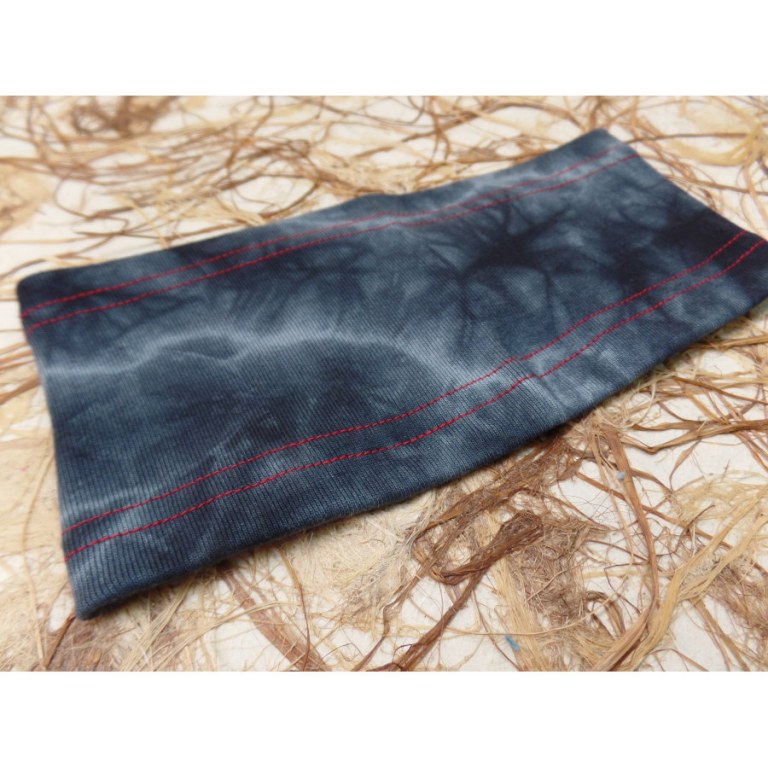 Bandeau gris effet tie and dye