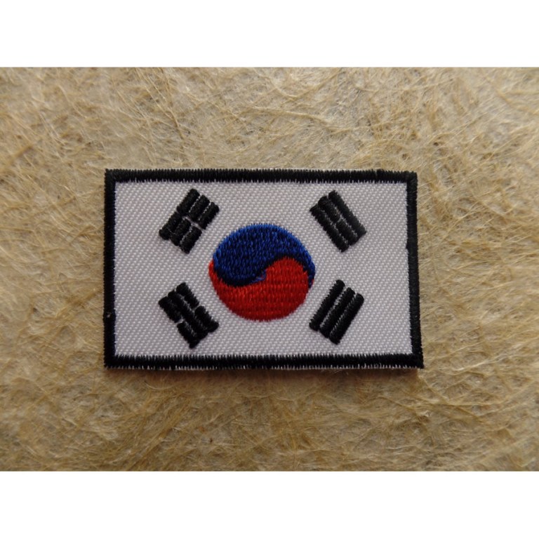 Ecusson drapeau de la Corée du Sud