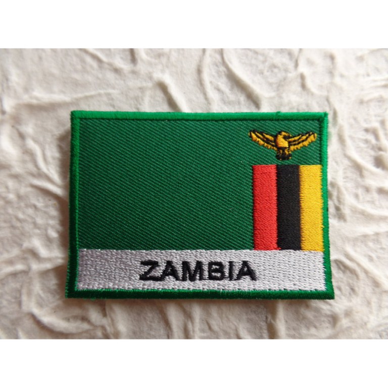 Ecusson drapeau Zambie
