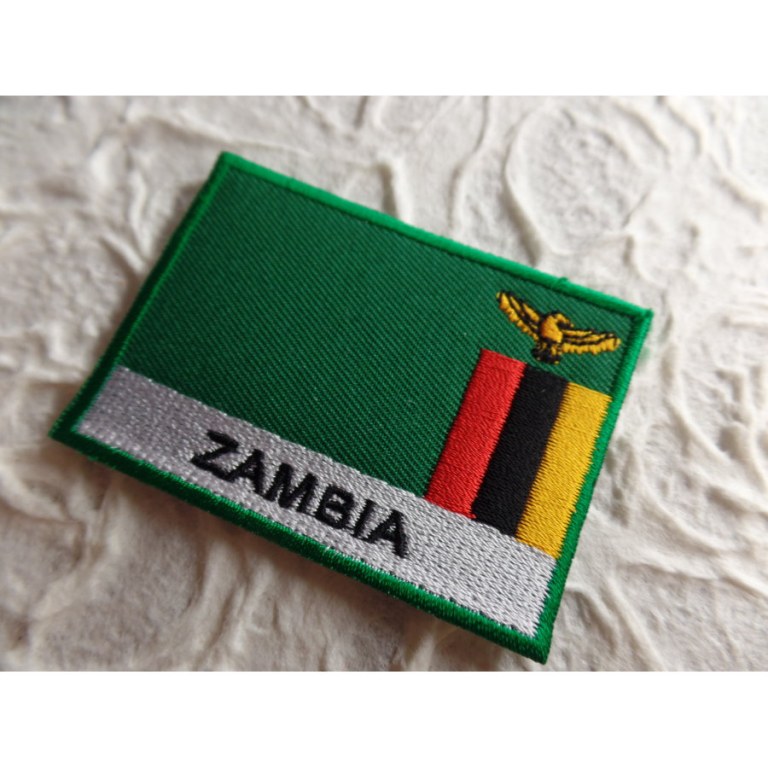 Ecusson drapeau Zambie