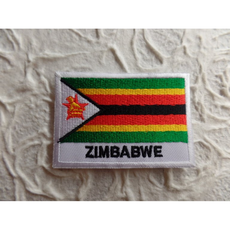 Ecusson drapeau Zimbabwé