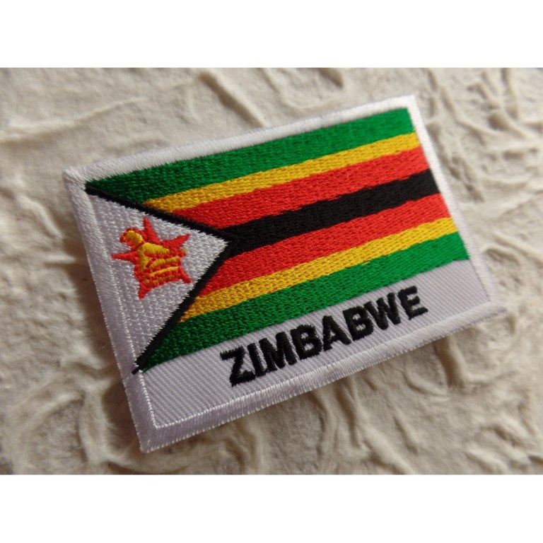 Ecusson drapeau Zimbabwé