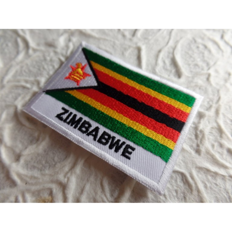 Ecusson drapeau Zimbabwé