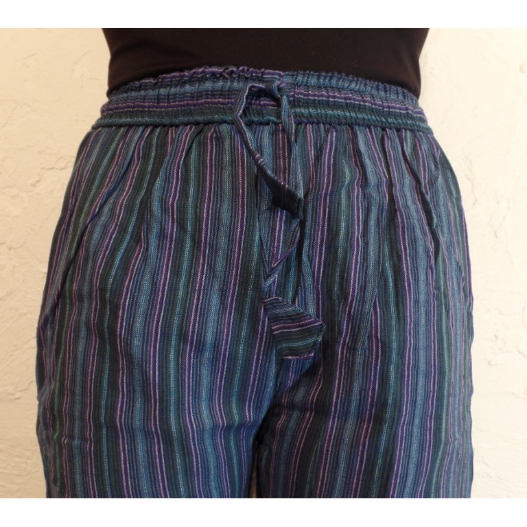 Pantalon Gandaki bleu/mauve
