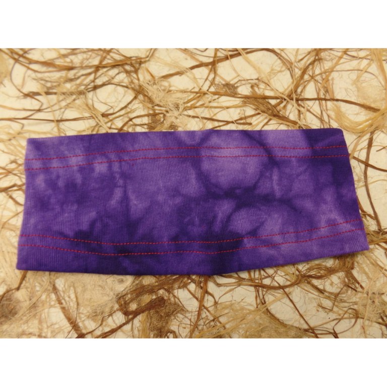 Bandeau violet effet tie and dye