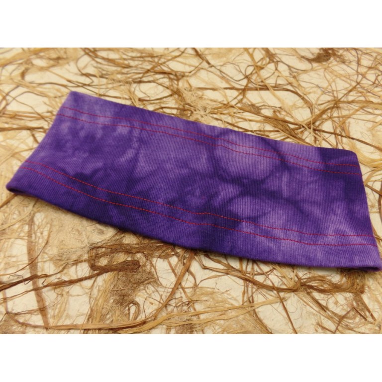 Bandeau violet effet tie and dye