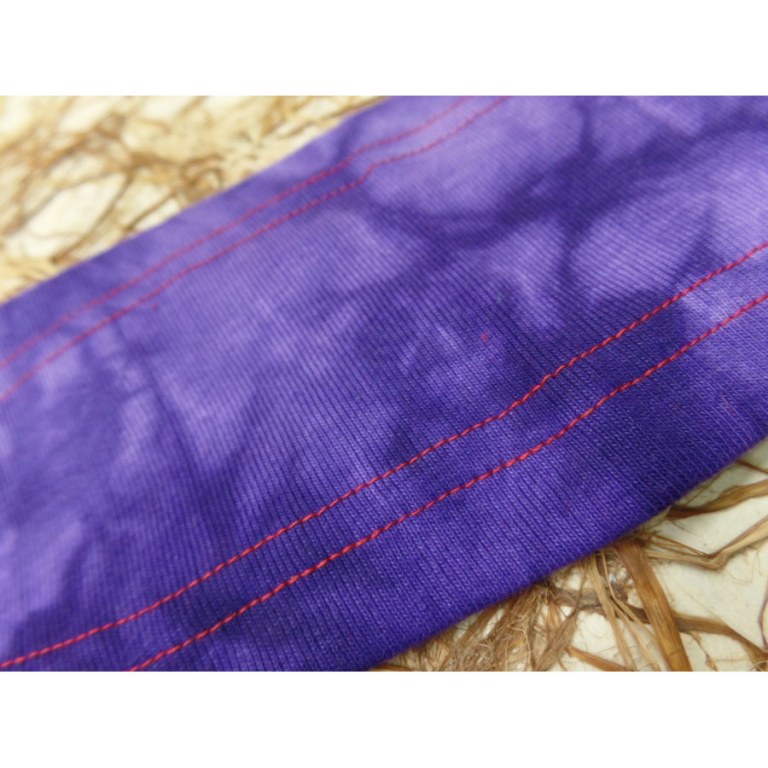 Bandeau violet effet tie and dye