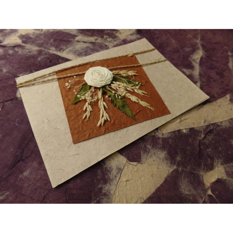 Carte fleurs séchées 19