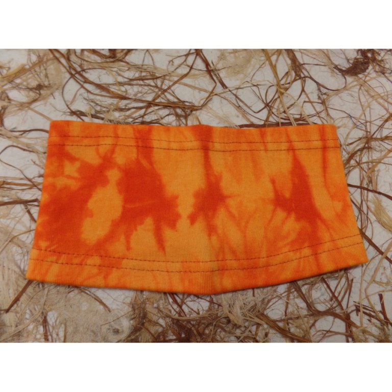 Bandeau orange effet tie and dye