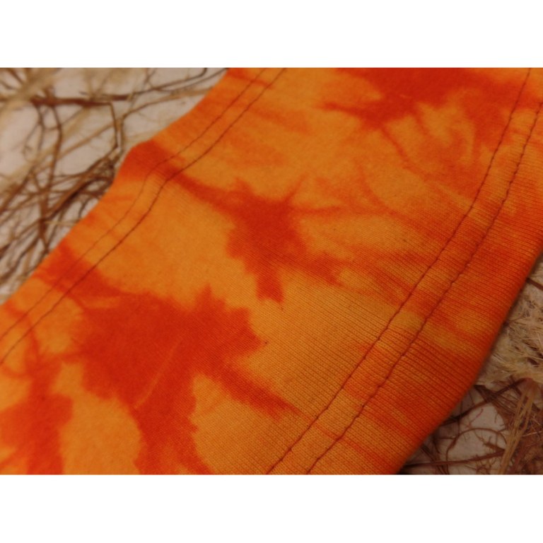 Bandeau orange effet tie and dye