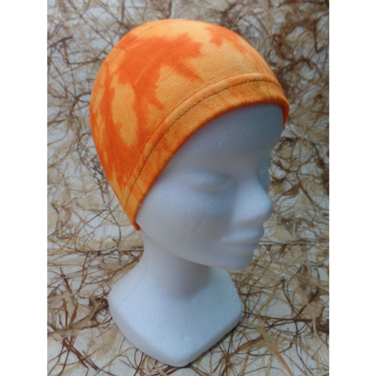 Bandeau orange effet tie and dye