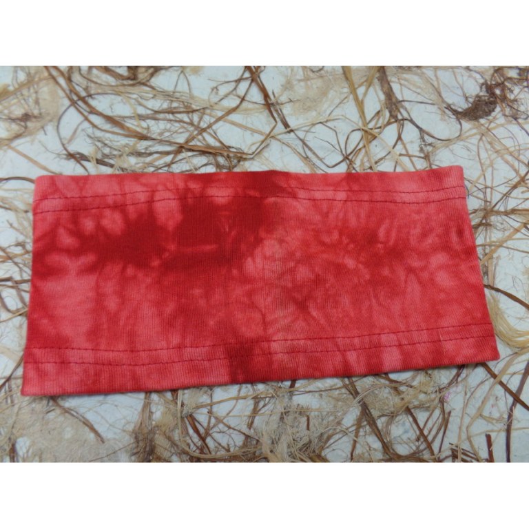 Bandeau rouge effet marbré