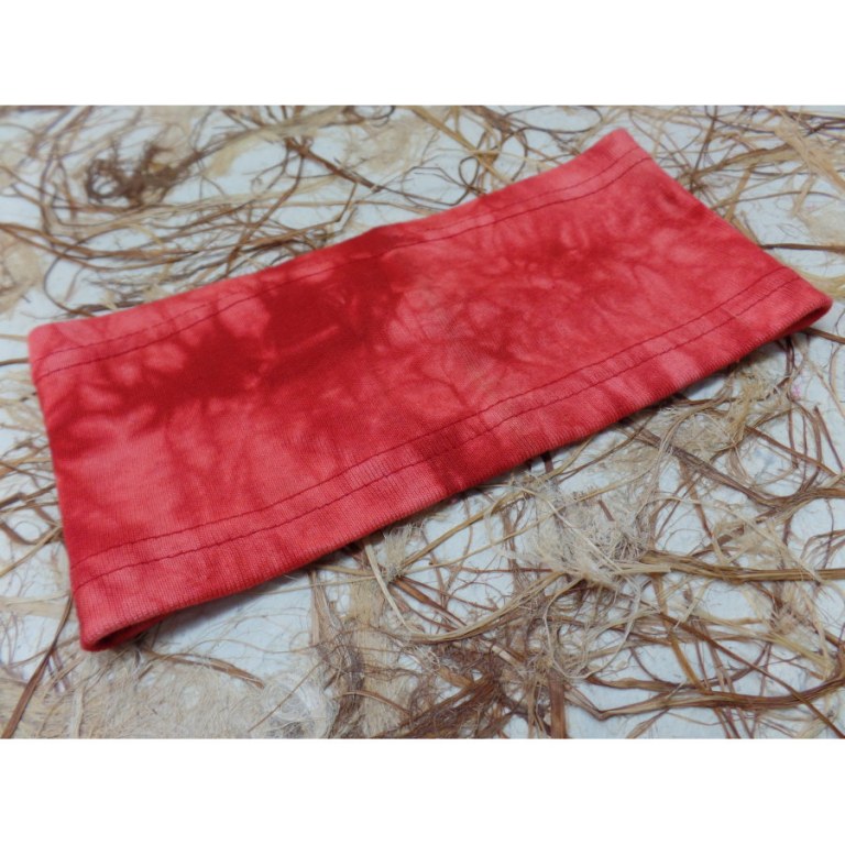 Bandeau rouge effet marbré