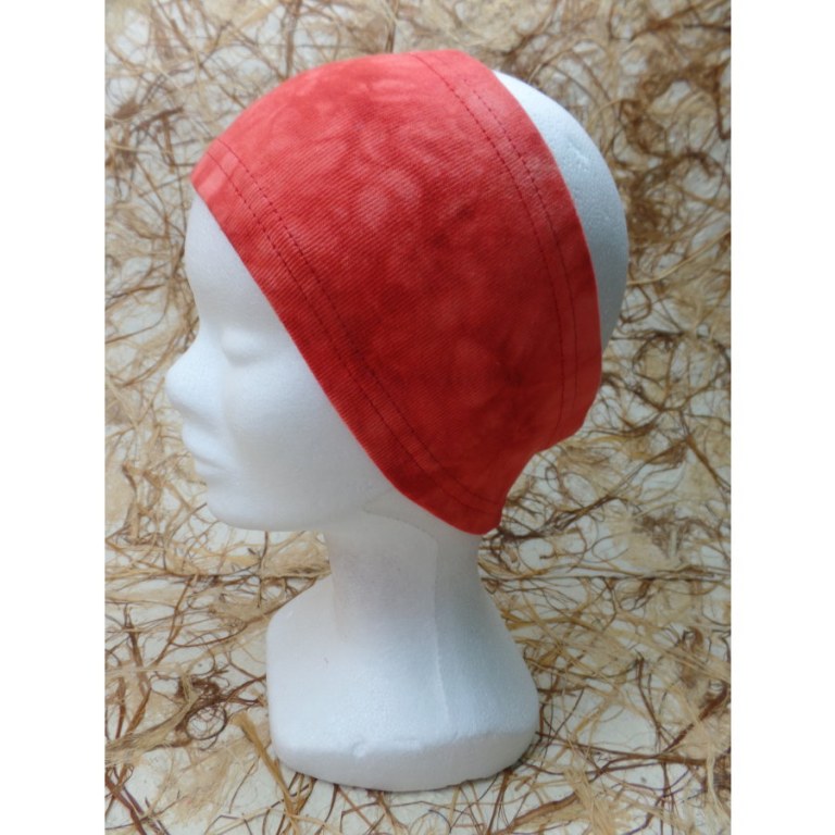 Bandeau rouge effet marbré