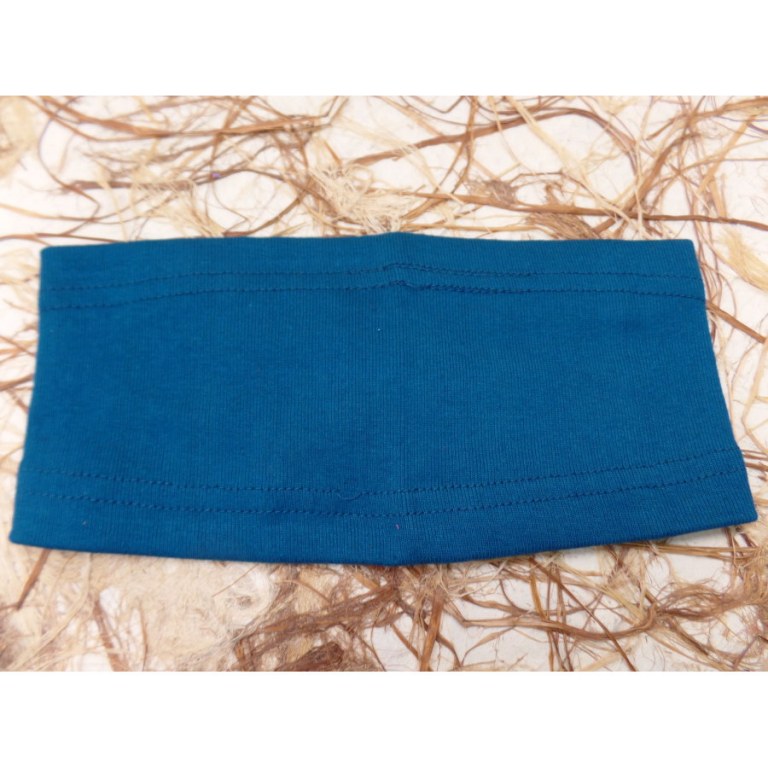 Bandeau uni bleu canard