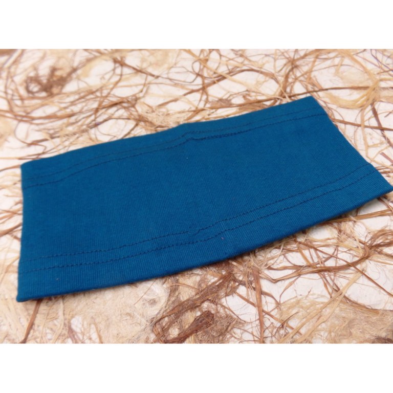 Bandeau uni bleu canard