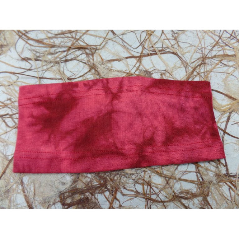 Bandeau rouge effet marbré