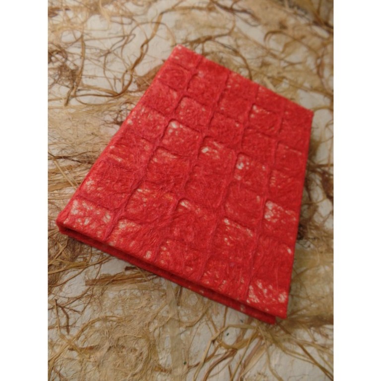 Grand bloc notes carreaux rouges