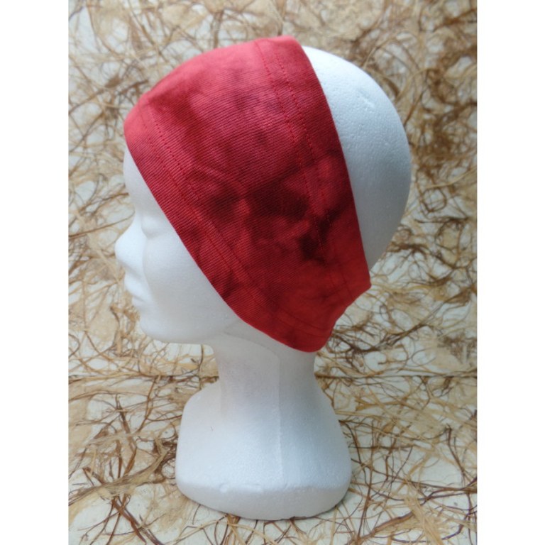 Bandeau rouge effet marbré