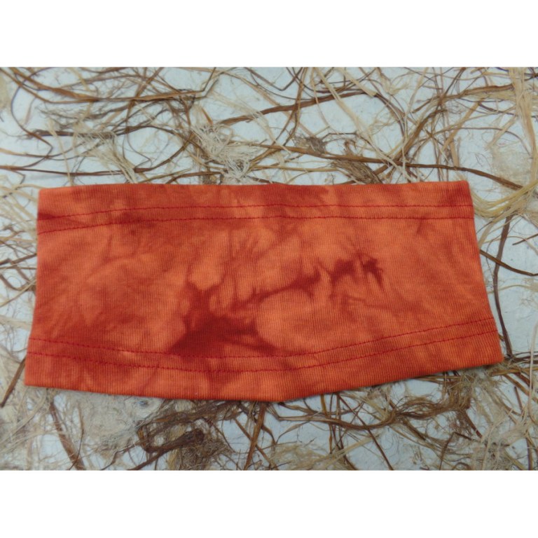 Bandeau orange effet marbré