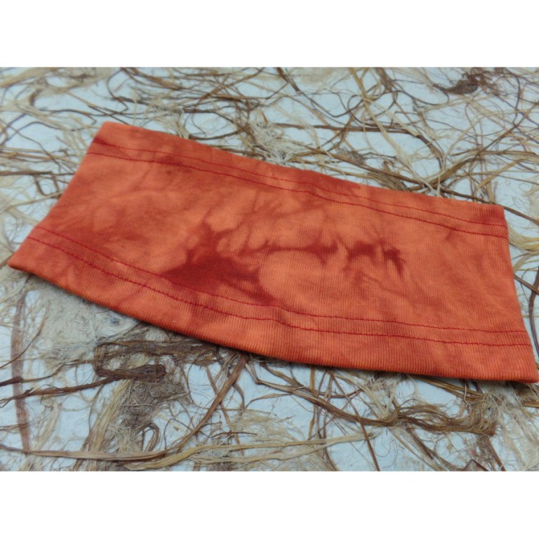 Bandeau orange effet marbré