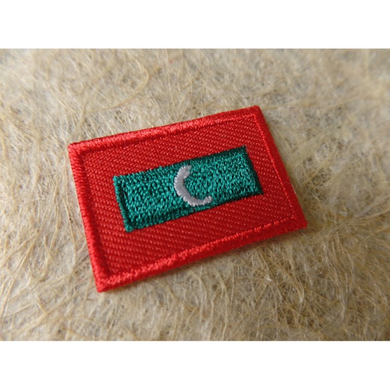 Mini écusson drapeau Maldives