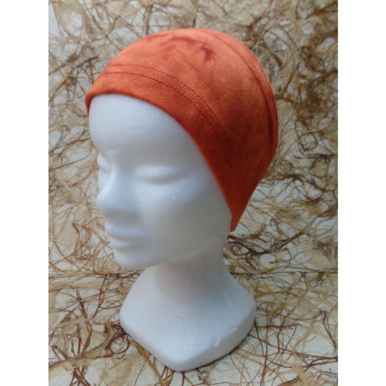 Bandeau orange effet marbré