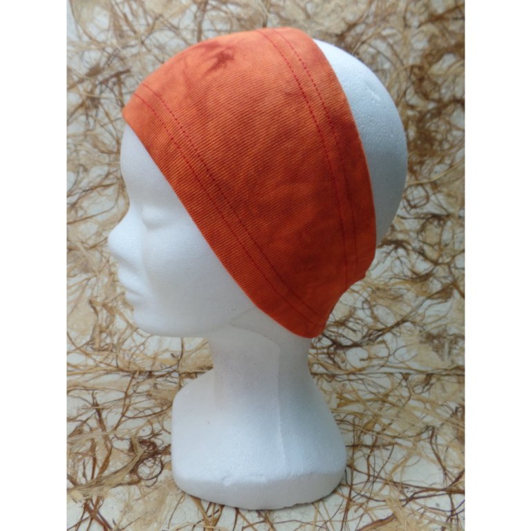 Bandeau orange effet marbré