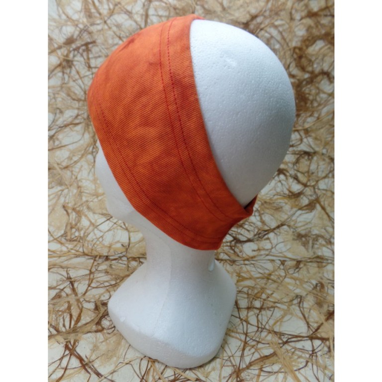 Bandeau orange effet marbré